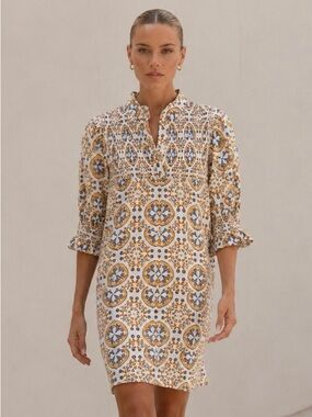 TAYLOR TILLMAN New York Aubrey Dress in Venecian Vibes Print NWT Size Small